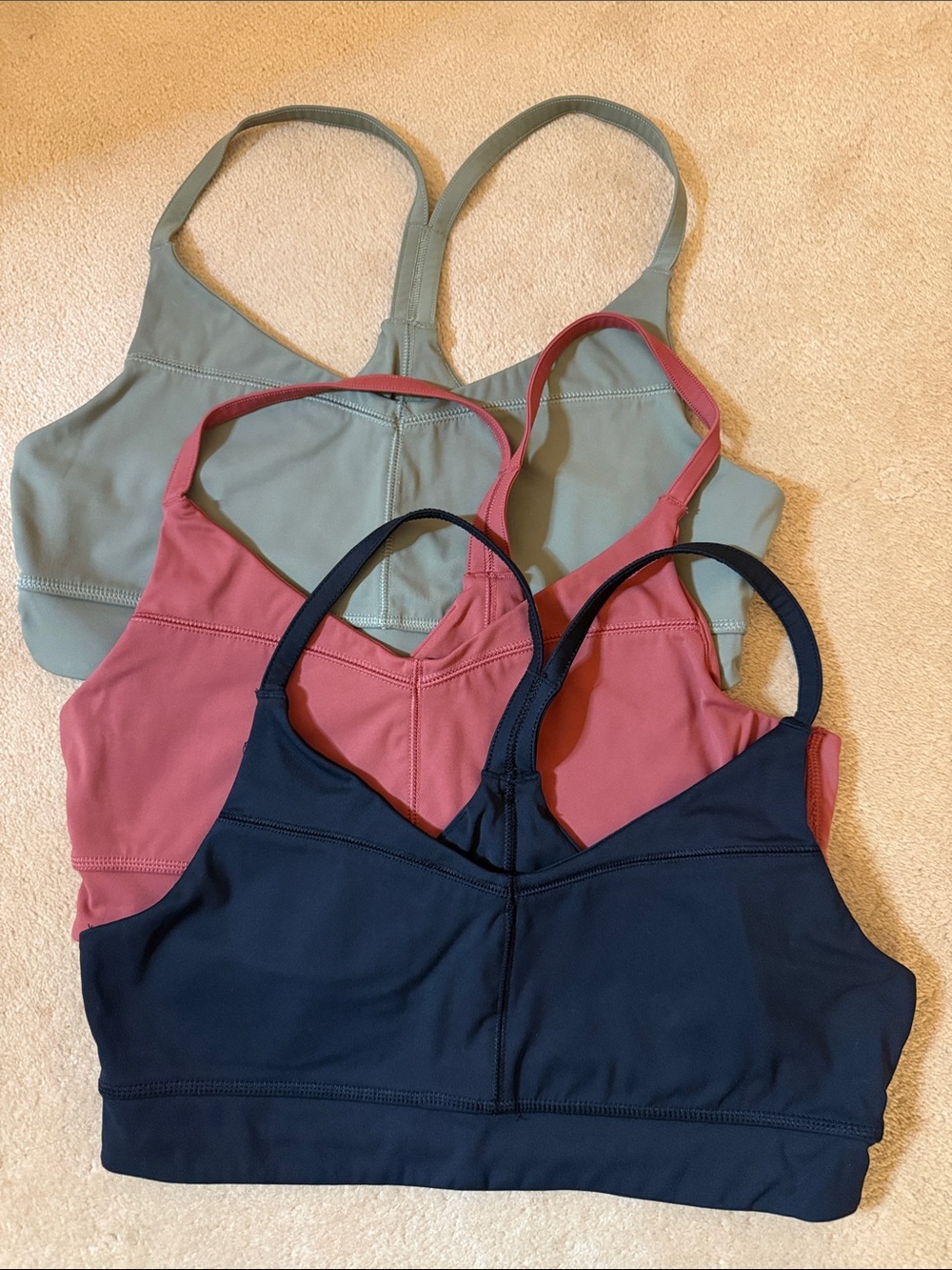 Old Navy Set of 3 Racerback Bralette Set and Navy Size XL